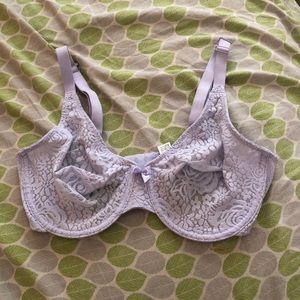 Lavender Lace Unlined Bra